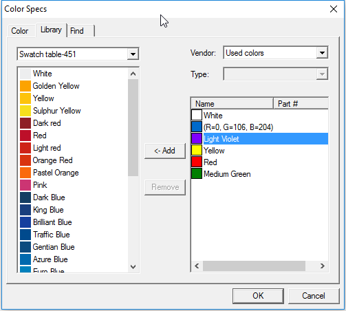 how to print a color pallet in flexi 12