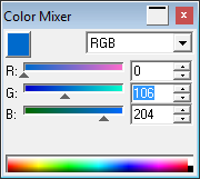Applying Colors Using the Color Mixer